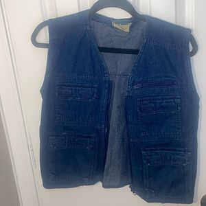 Ll Bean Jean Vest